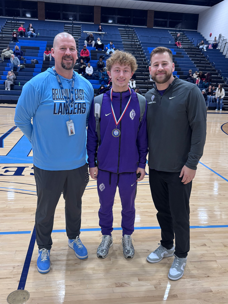 Jace Wilkinson, Coach Hank Mathews, Collinsville Logo